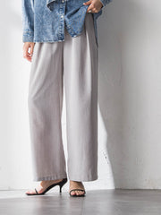 【一瞬で楽とキレイを叶える】タンブラーオックスイージーワイドパンツ≪手洗い可能≫