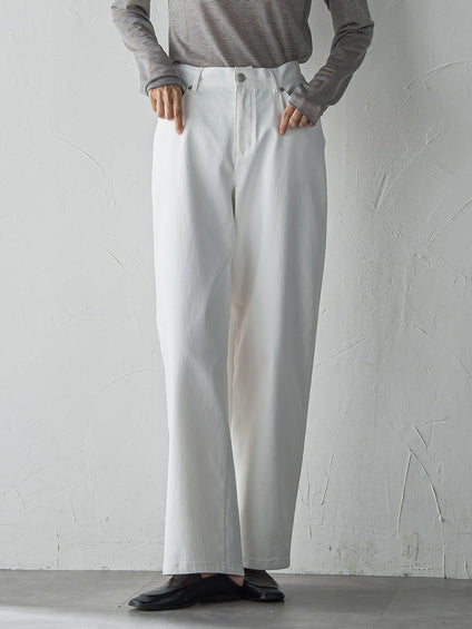 【大きいサイズ】【biyori】裏起毛ウインターデニムパンツ