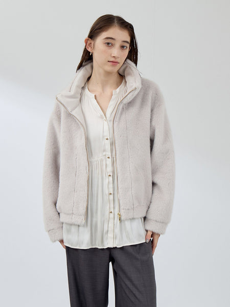 フェイクファームートンブルゾン