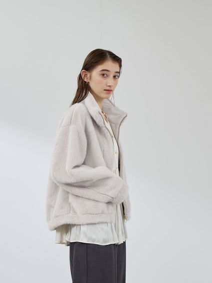 フェイクファームートンブルゾン