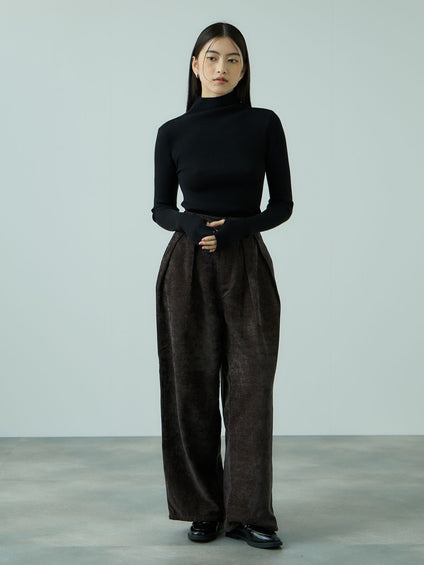 サムホールハイネックニットプルオーバー≪手洗い可能≫