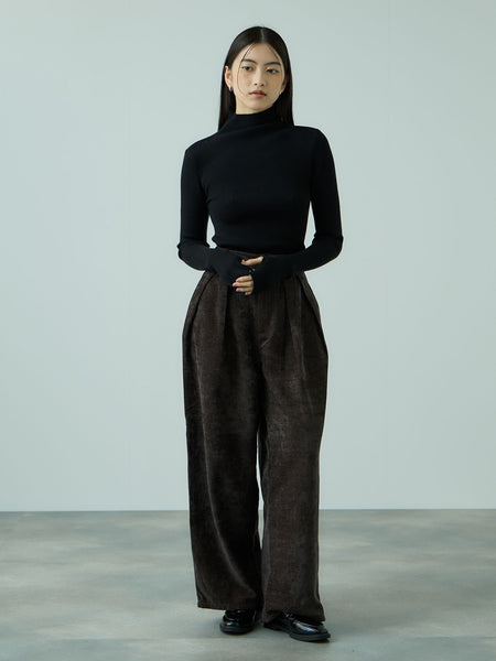 サムホールハイネックニットプルオーバー≪手洗い可能≫