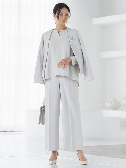 トリクシオンワイドパンツ≪セットアップ対応/手洗い可能≫