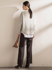 スパンコールクルーネックニット≪洗える≫