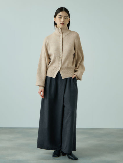 メニボタン2WAYネックニット≪手洗い可能≫