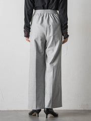 【大きいサイズ】両面起毛ワイドパンツ