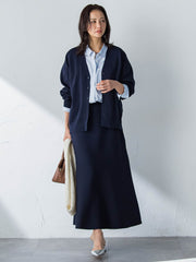 Vネックカーディガン