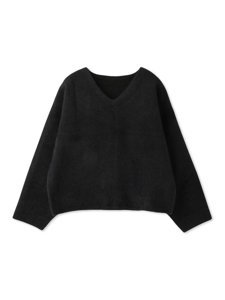 フェレットタッチWフェイスボクシーニット≪手洗い可能≫