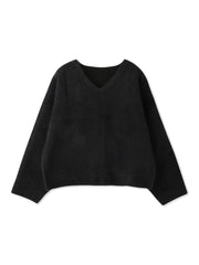 フェレットタッチWフェイスボクシーニット≪手洗い可能≫