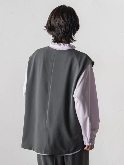 【大きいサイズ】ハイストレッチカルゼジレ