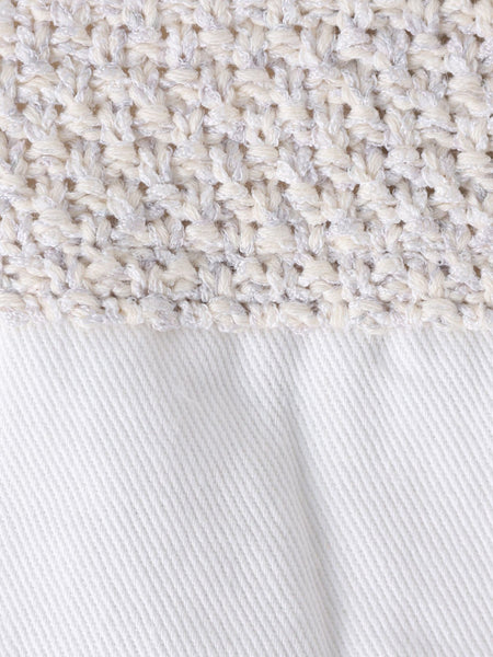 デニムドッキングニットカーディガン≪洗濯機で洗える≫