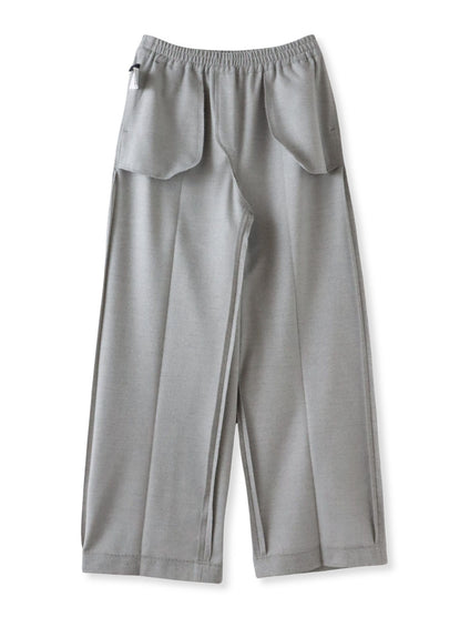 【大きいサイズ】両面起毛ワイドパンツ