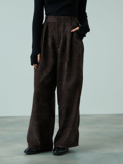 サージ2タックワイドパンツ≪手洗い可能≫