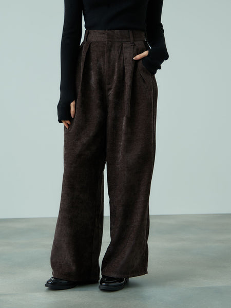 サージ2タックワイドパンツ≪手洗い可能≫