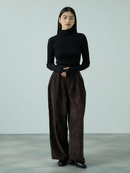 サージ2タックワイドパンツ≪手洗い可能≫