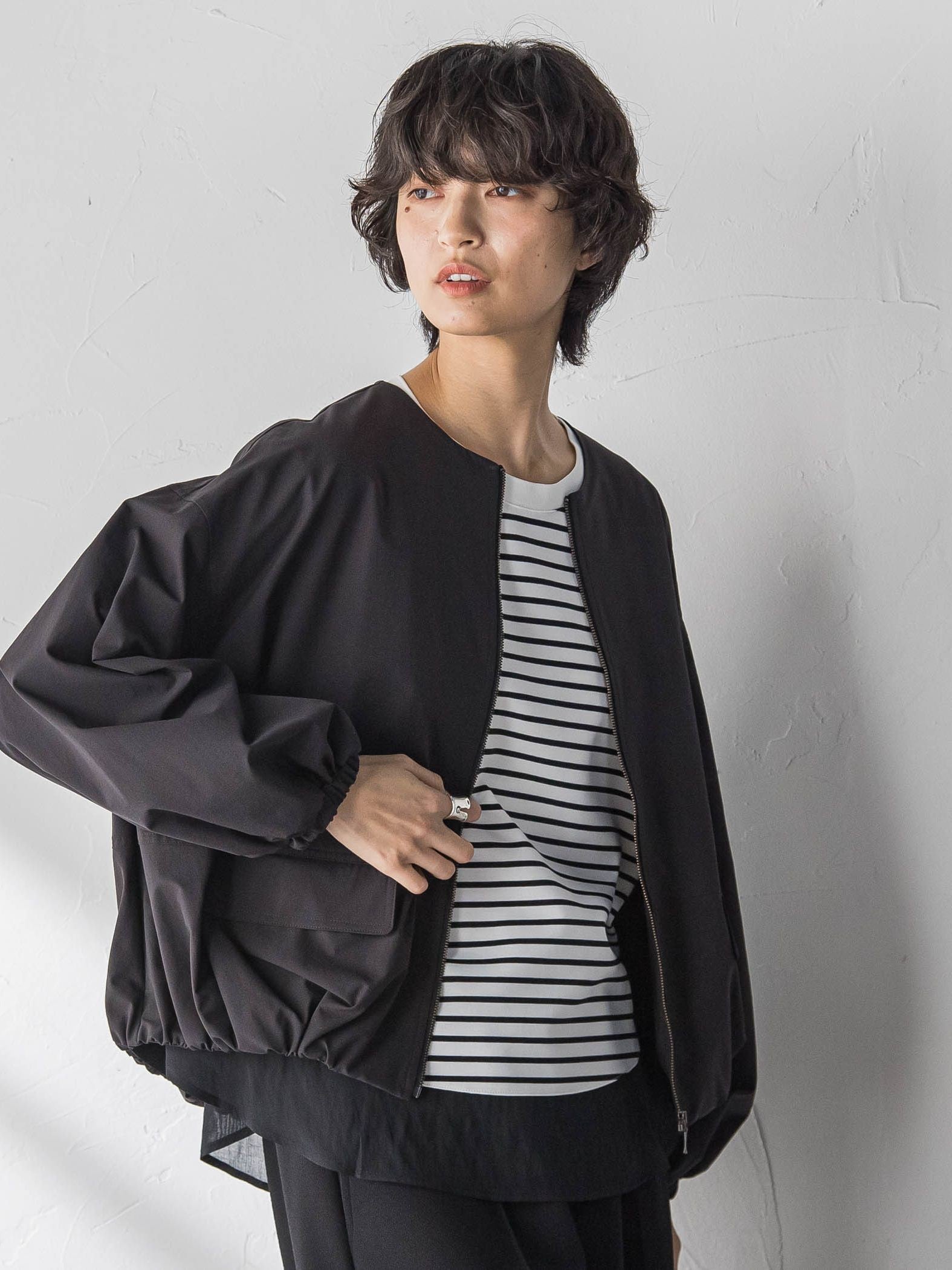 撥水バルーンブルゾン