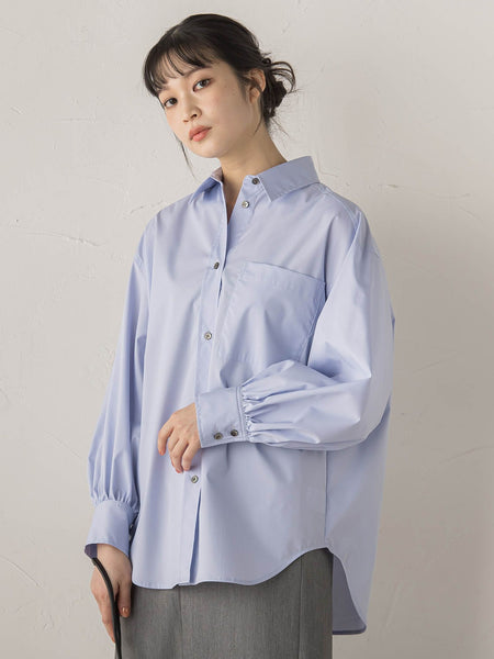 ボリュームスリーブシャツ≪洗濯機で洗える≫