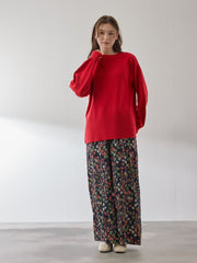 シアバターボートネックニット≪手洗い可能≫