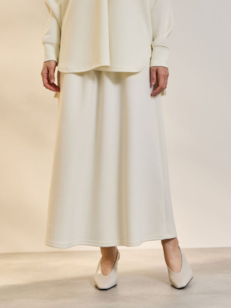 【SET】ダンボールニットスキッパートップ×スカート2ピース