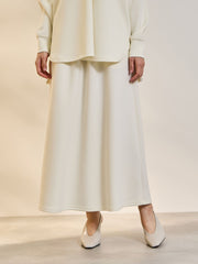 【SET】ダンボールニットスキッパートップ×スカート2ピース