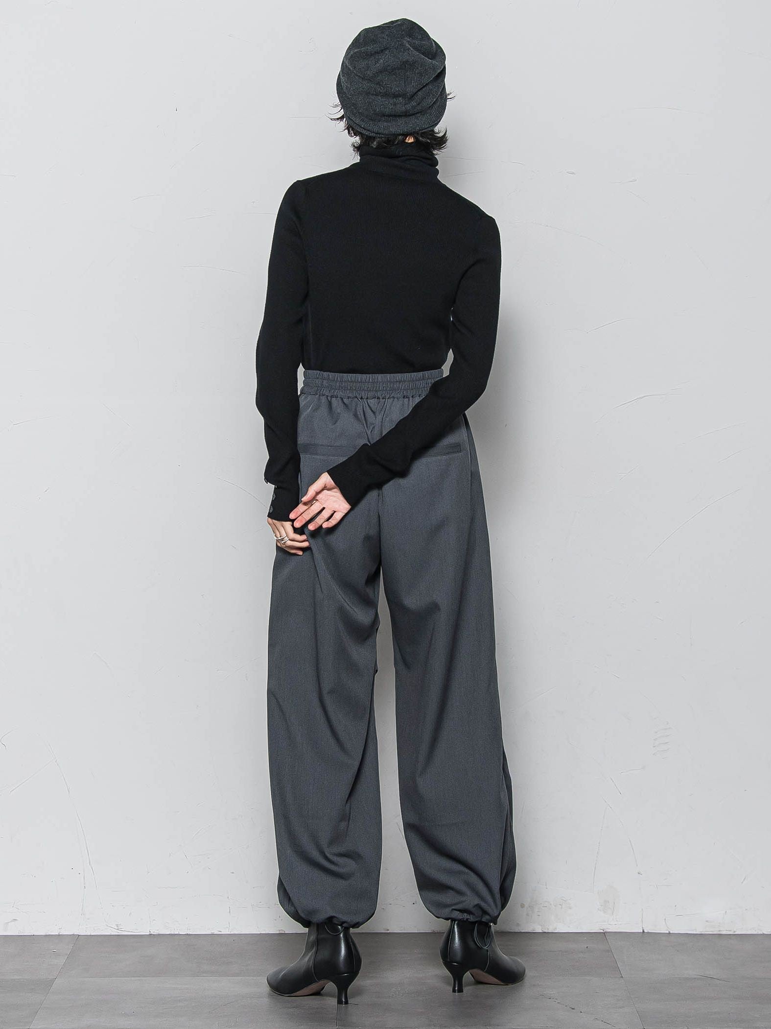 リブタートルニットプルオーバー≪手洗い可能≫