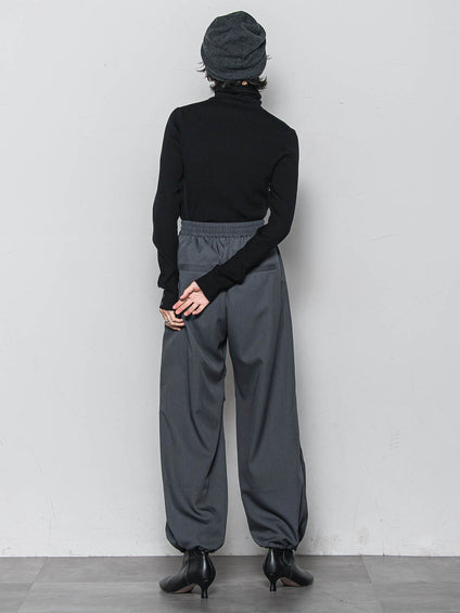 リブタートルニットプルオーバー≪手洗い可能≫