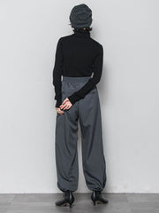 リブタートルニットプルオーバー≪手洗い可能≫