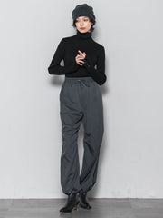 リブタートルニットプルオーバー≪手洗い可能≫