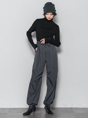 リブタートルニットプルオーバー≪手洗い可能≫