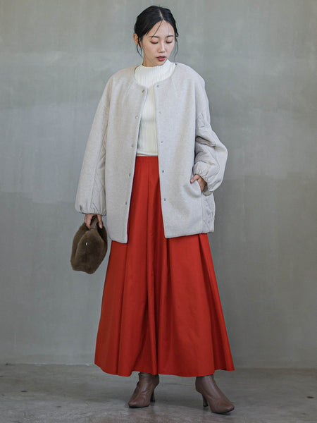 メランジブランケットコート