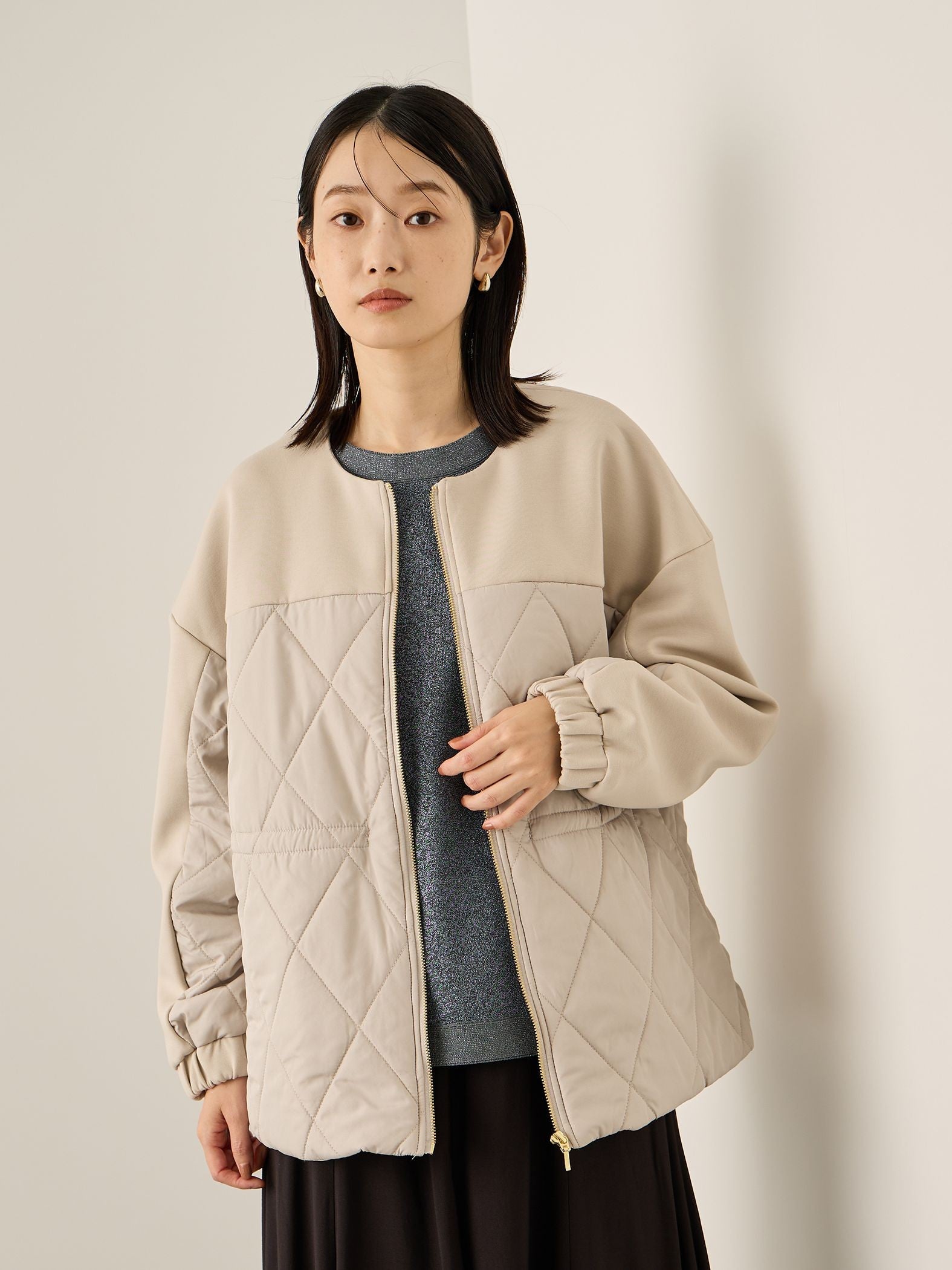 ダイヤキルティングダンボールブルゾン
