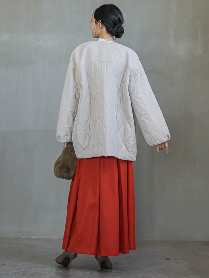 メランジブランケットコート