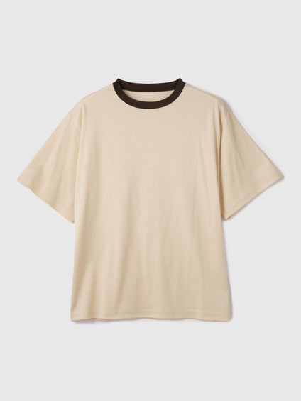 【汗染み防止】 ひんやりリンガーTシャツ