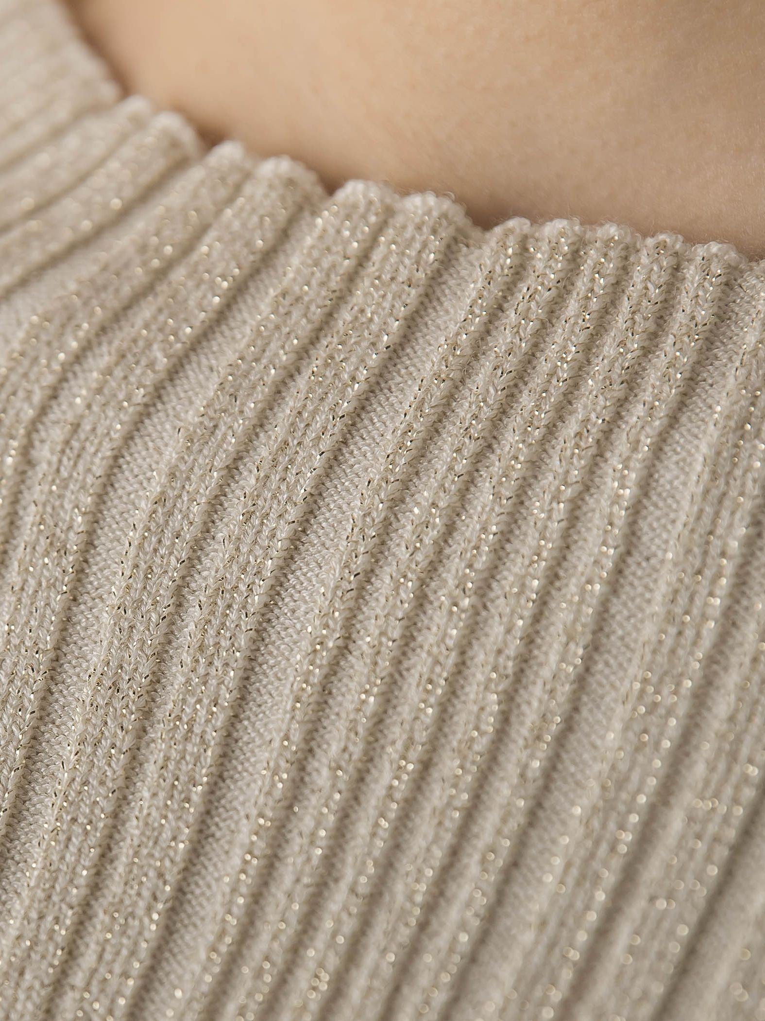 袖ボタンランダムリブニット≪手洗い可能≫