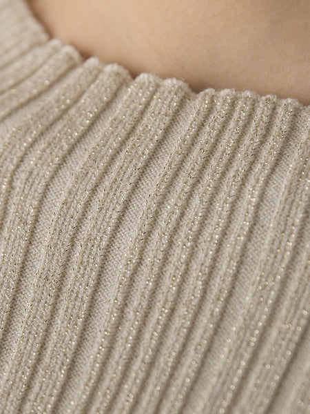 袖ボタンランダムリブニット≪手洗い可能≫