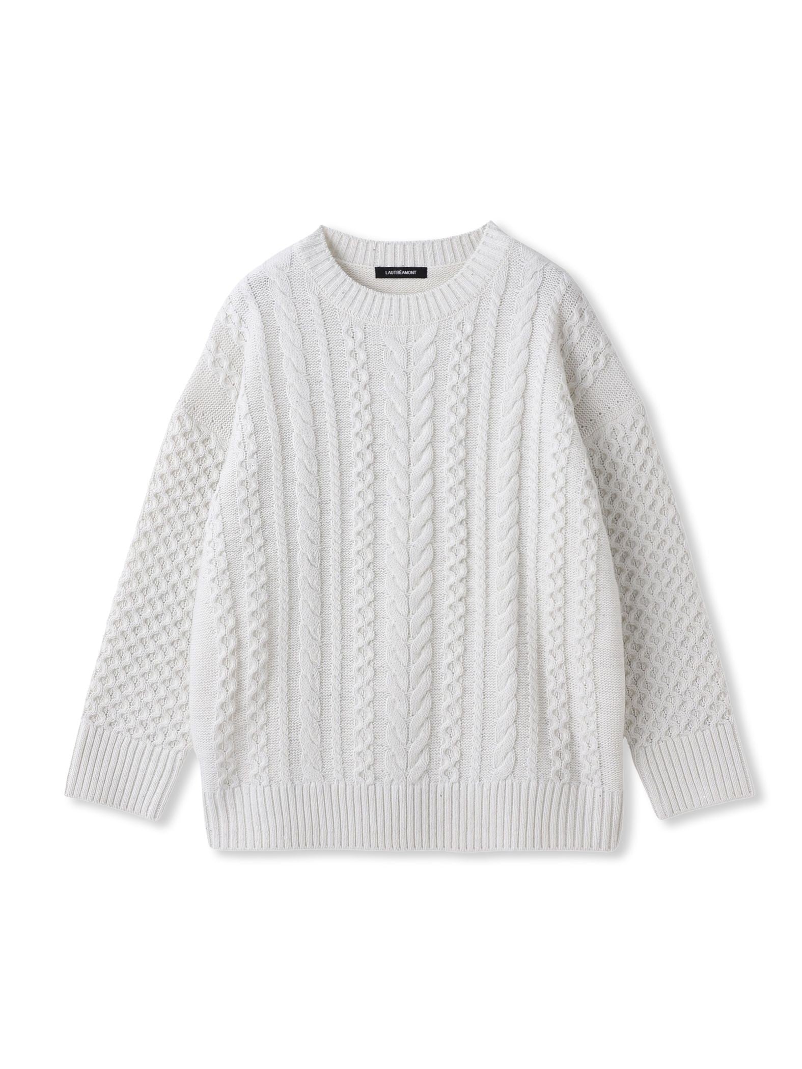 【WEB限定】ケーブル柄編みニット≪洗える≫