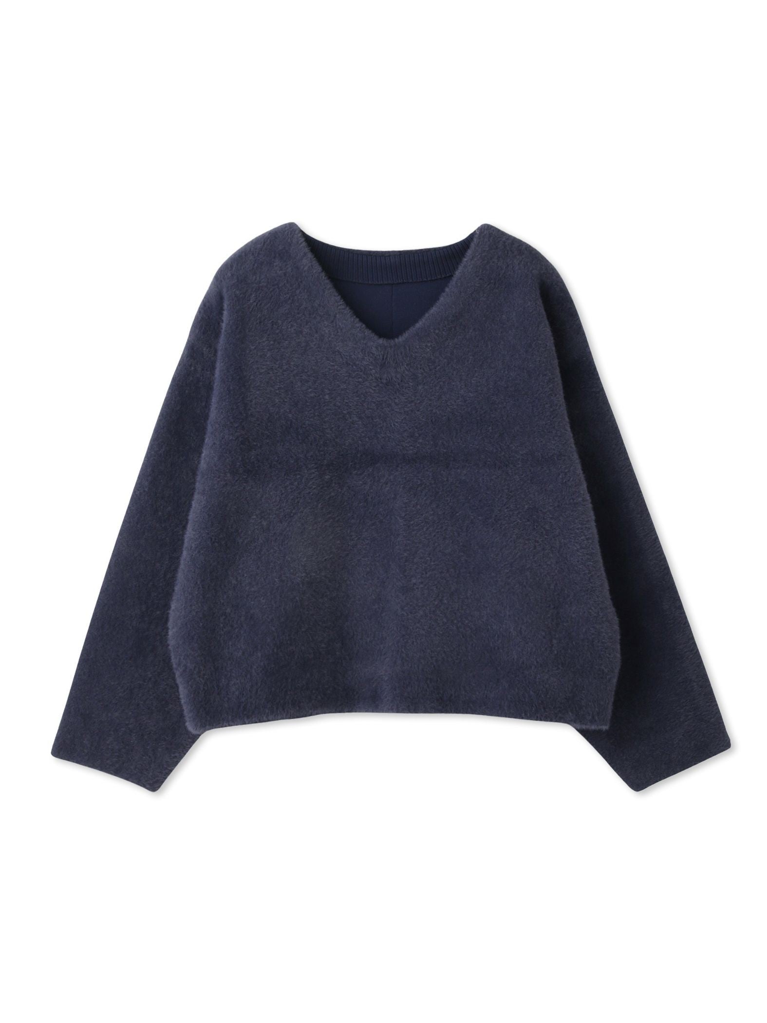 フェレットタッチWフェイスボクシーニット≪手洗い可能≫