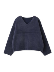 フェレットタッチWフェイスボクシーニット≪手洗い可能≫