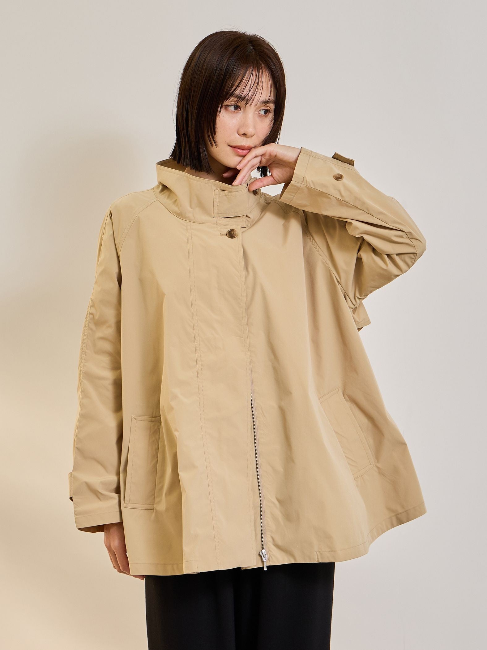 撥水・花粉シールドテントラインミドルコート