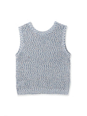 ミックスコイルクロップドニットベスト