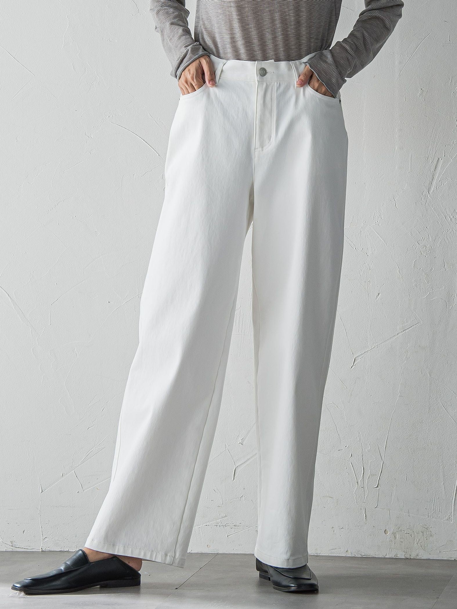 ”暖かさも洒落感も”裏起毛デニム