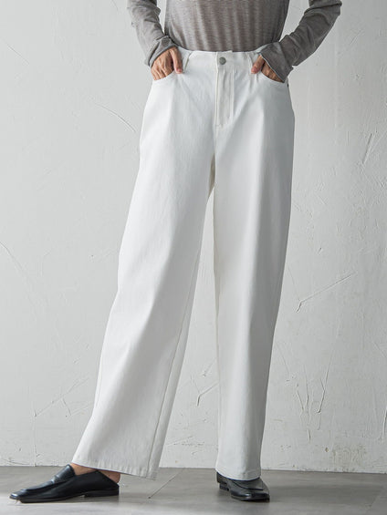 【biyori】裏起毛ウインターデニムパンツ