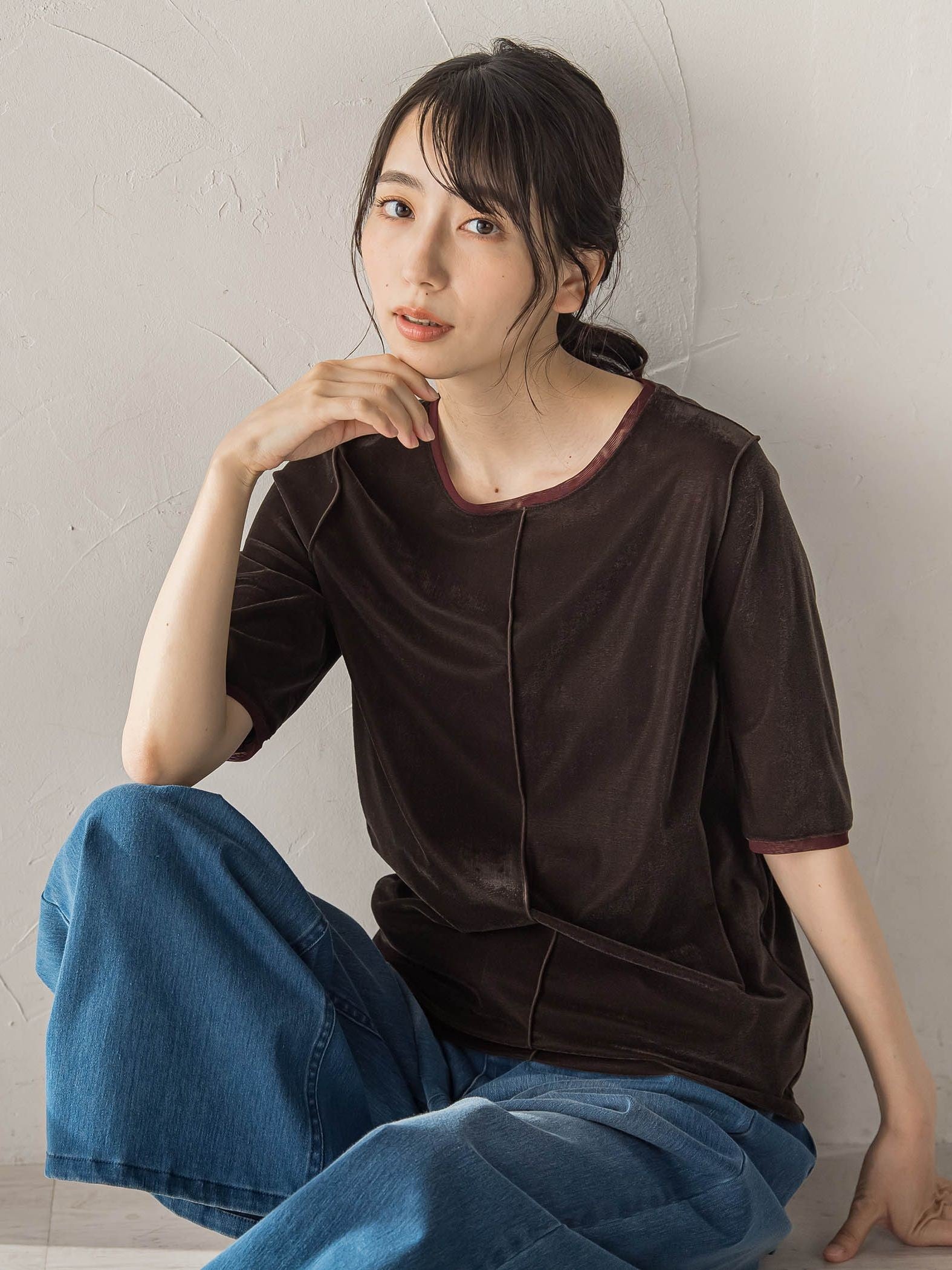 シアーベロアTシャツ