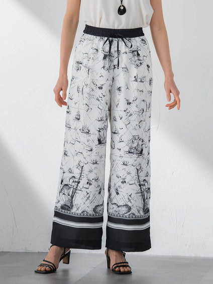 【カタログ掲載】スカーフプリントパンツ