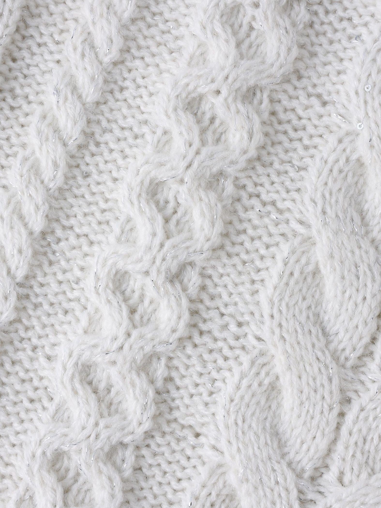 【WEB限定】ケーブル柄編みニット≪洗える≫