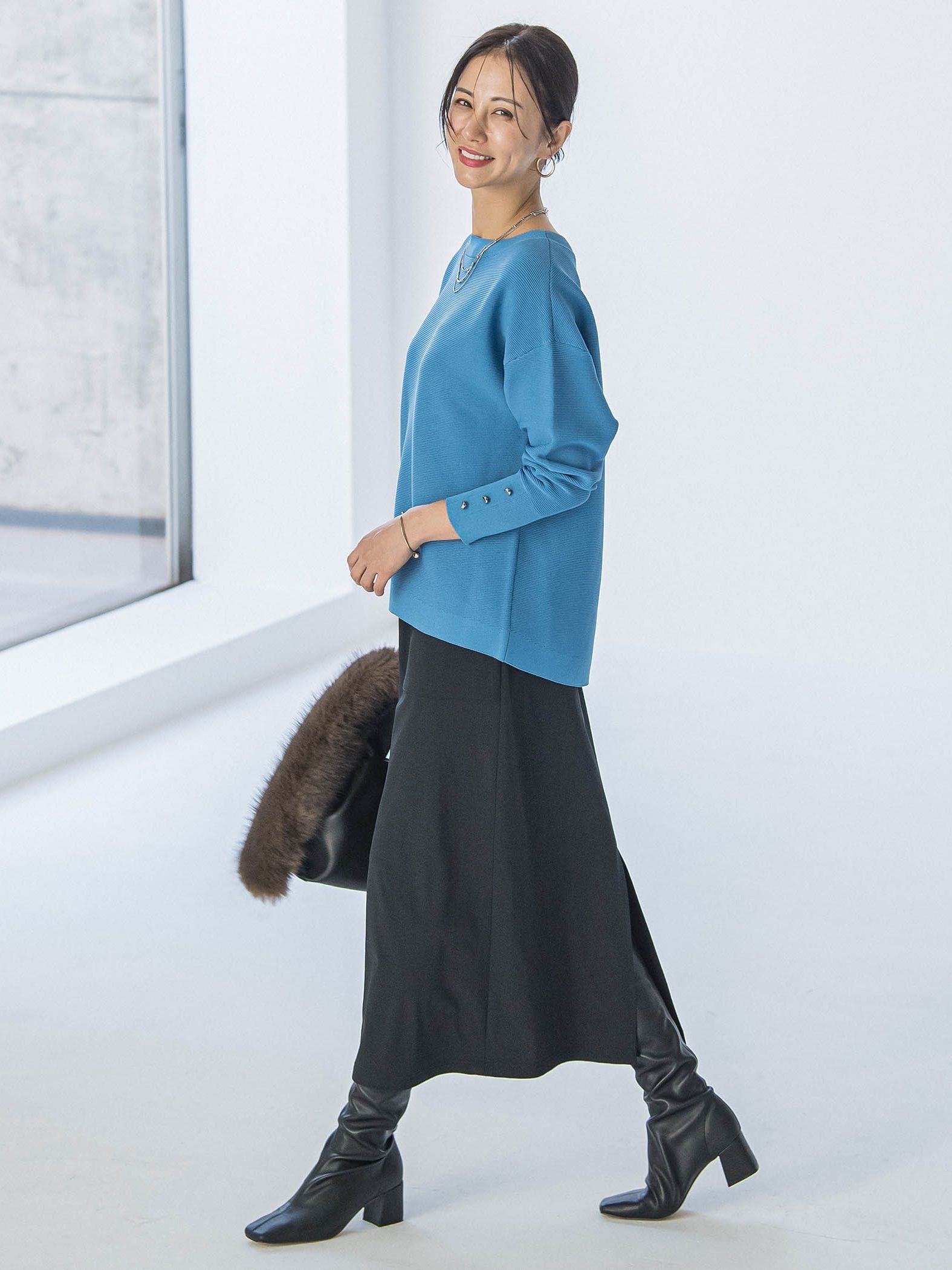 【WEB限定】Active Beautyナロースカート≪洗濯機で洗える≫