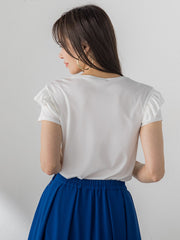 【WEB限定】ショルダーフリルカットソー
