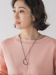 オーバルトップネックレス