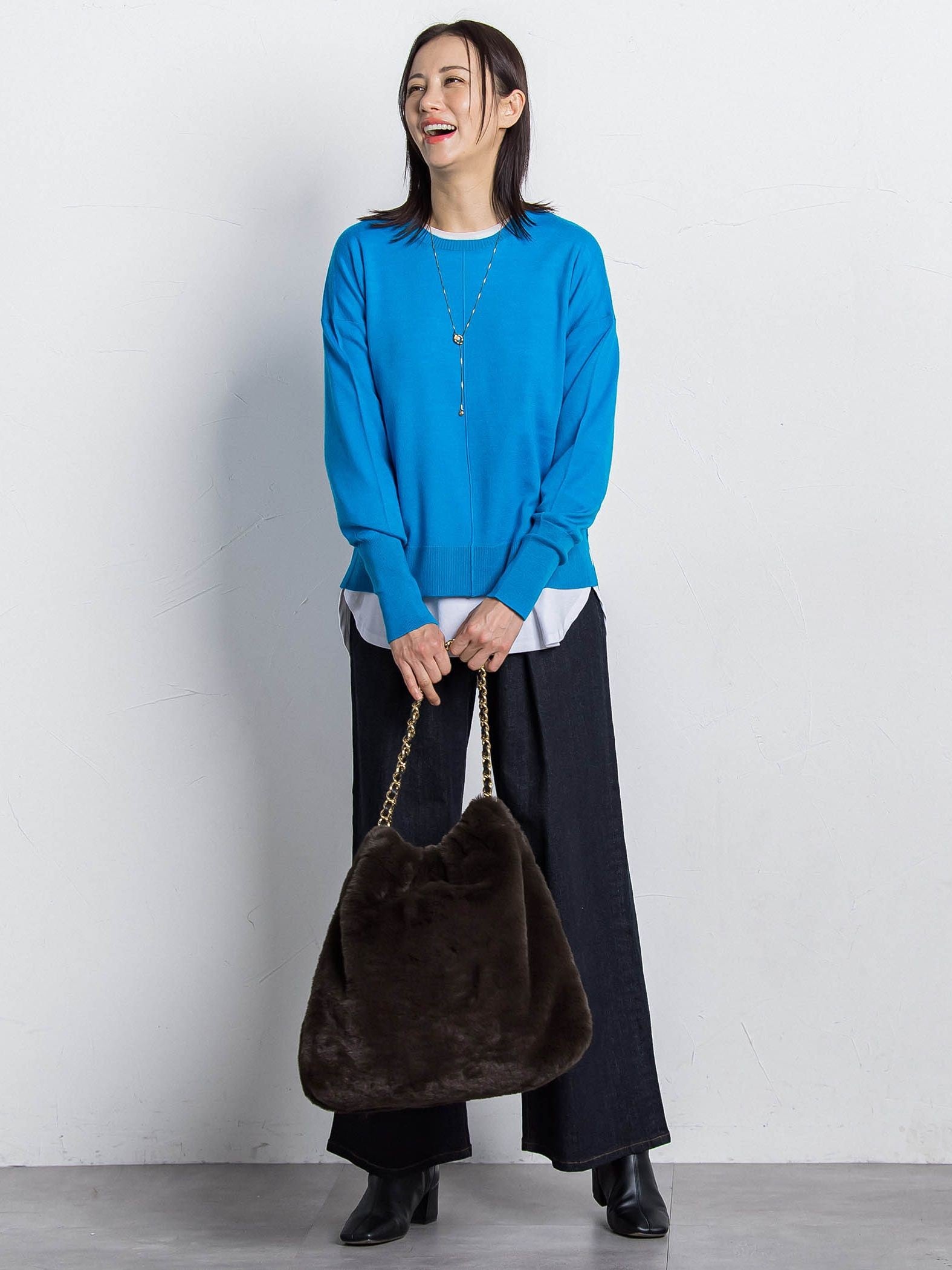 マシュマロポンチカットソー≪洗える/シワになりにくい≫