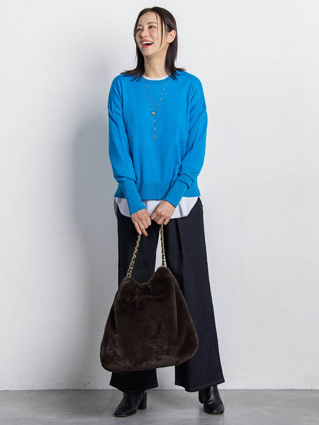 マシュマロポンチカットソー≪洗える/シワになりにくい≫